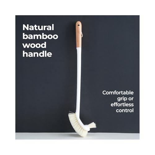 Image of Lifelong Toilet Cleaning Brush with Long Handle & Strong Bristles | Durable Bathroom Cleaning Brush for Toilet Bowl, Tiles & Floor | Ergonomic Grip, Compact Design & Easy Storage for Hygienic Cleaning