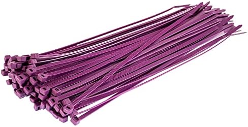 Gocableties White Cable Ties, 300mm x 3.6mm, Pack of 100, 12" Premium Nylon Zip Ties Clear/Natural, Multi-Purpose Plastic Tie Wraps, Secure Self-Locking Mechanism, for Home, Garden, Office and DIY