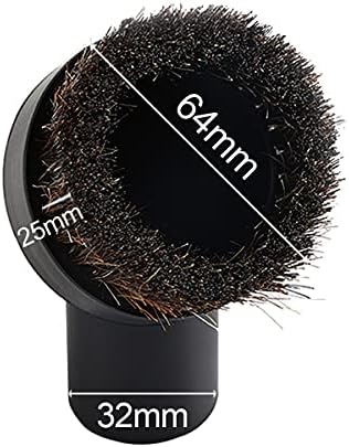 2 Pcs Vacuum Cleaner Brush Round Dusting Brush Tool Head Floor Dust Brush Head for Replace Vacuum Cleaner Accessory