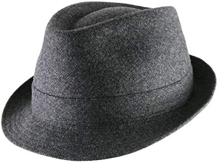 Classic Italy Classic Trilby Feutre Wool Felt Trilby Hat Water Repellent Size 54 Cm Anthracite