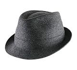 Classic Italy Classic Trilby Feutre Wool Felt Trilby Hat Water Repellent Size 54 Cm Anthracite