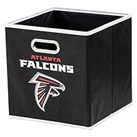 Franklin Sports NFL Atlanta Falcons Faltbarer Aufbewahrungsbehälter, NFL Faltwürfel, Aufbewahrungsbehälter, passend für Mülleimer, Stoff, NFL-Team, Aufbewahrungswürfel, Einheitsgröße