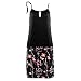 heekpek Vestido de Playa Corto Halter Estampado de Flores Bohemia Sin Mangas...