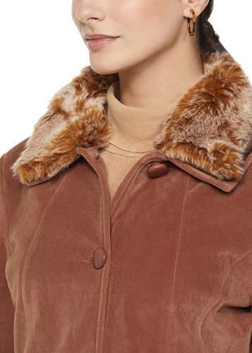 Image of Qube By Fort Collins Women's Knitted Hip Length Tweed Blazer - Stylish, Versatile, And Elegant For Office Or Casual Wear
