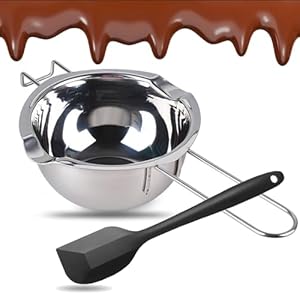 Kiuiom Edelstahl Schmelzschüssel 600ml mit Spatel