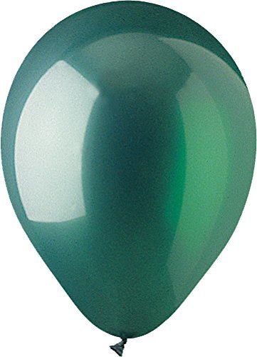 CTI Industries 100 Count Crystal Latex Balloons, 12, Emerald Green by CTI Industries Corp