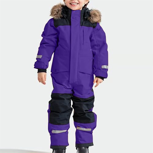 Snow Suit For Kids Boys Girls One Piece Snowsuits Waterproof Windproof Hooded Snowboarding Winter Overalls Ski Suits3