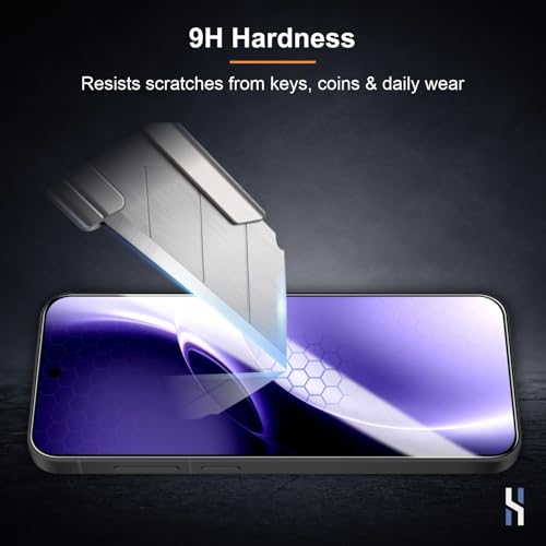 Image of Tempered Glass for Vivo X300 - Military Grade 9H Screen Guard, Anti-Scratch, Shatterproof, Edge-to-Edge Full Coverage - Black Border