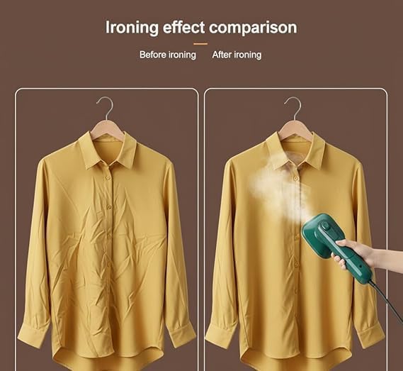 Image of Mini Portable Steam Iron for Clothes, Dry & Wet Garment Steamer(A1)