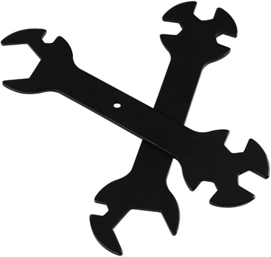 Forprinter Wrench Tool 5 in 1 Adjustable Metal 2pc Black