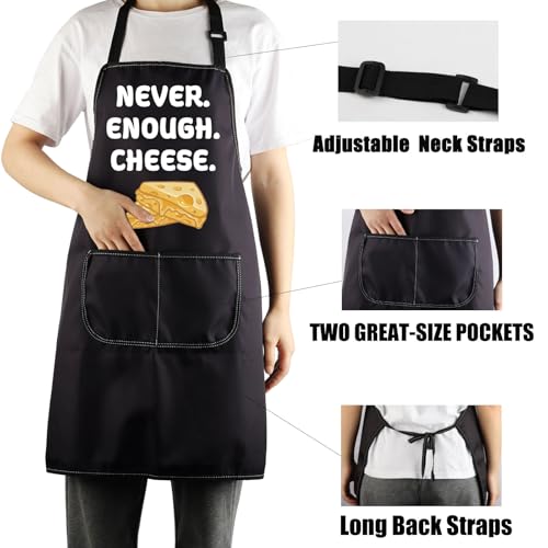 Tablier Never Enough Cheese en coton pour amateur de fromage