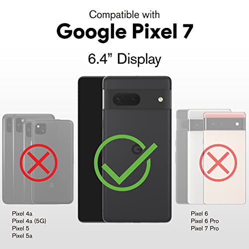 VENA vCommute for Google Pixel 7 Wallet Case, [Military Grade Drop Protection] (2022) Flip Leather Cover Slot Card Holder with Kickstand - Black — view 2