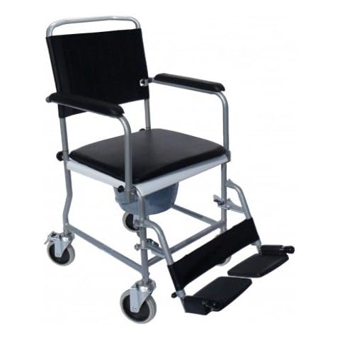 Fahrbarer Toilettenstuhl Nachtstuhl TSF von Trendmobil auf Rollen NEU für die professionelle Pflege Toilettenrollstuhl Cover