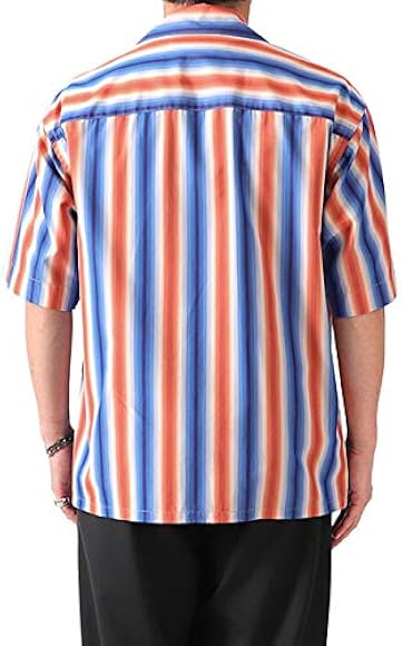 Amazon.co.jp: [Marni] マルニ ストライプ オープンカラーシャツ
