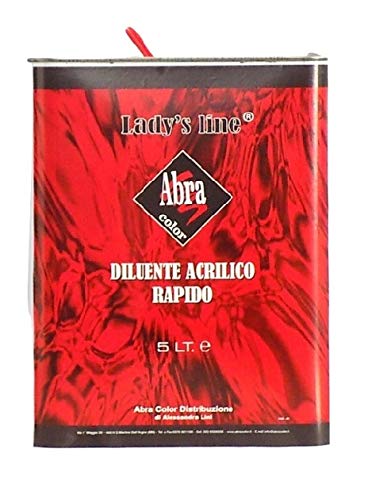 Disolvente acrílico puro Lady 's Line profesional para fondos transparentes y esmaltes de uso carrocería/pintura industrial (Rapido)