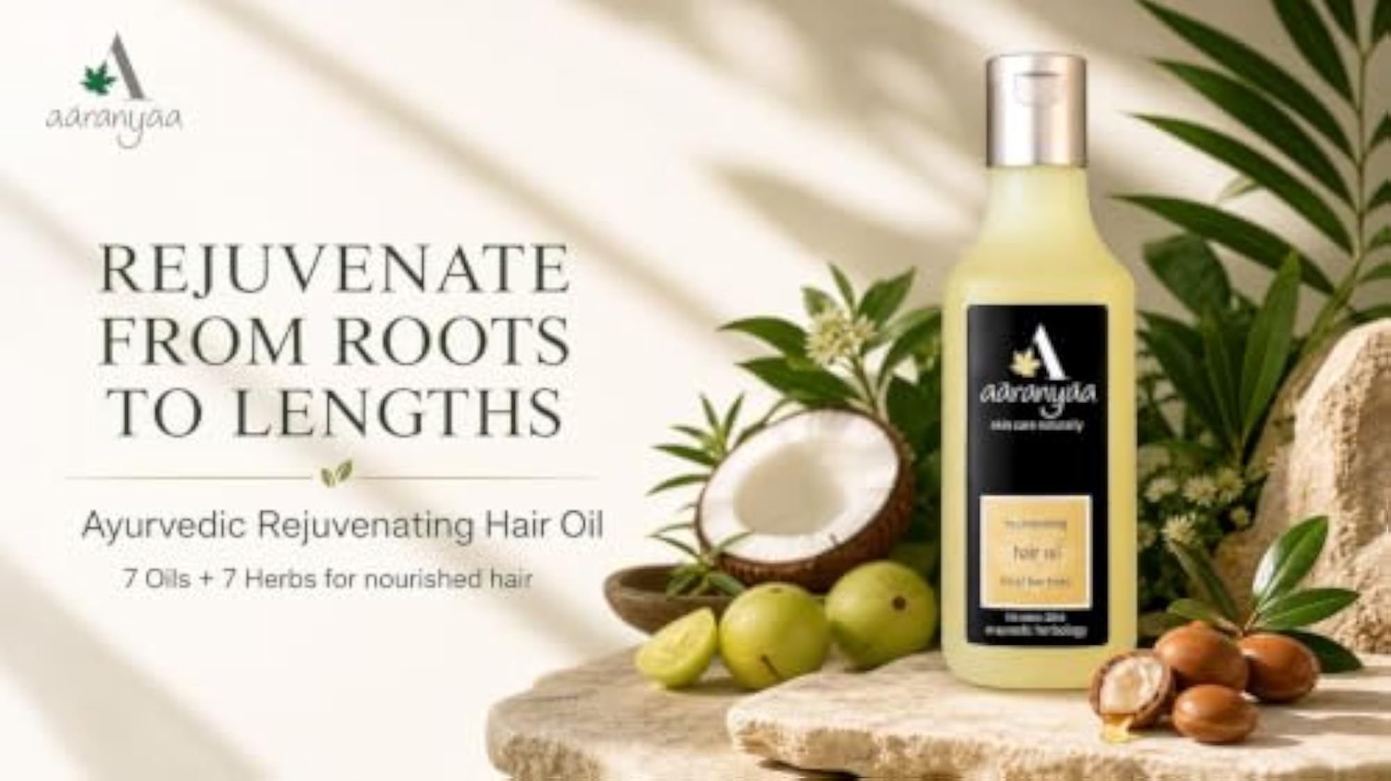 Ayurvedic Rejuvenating Hair Oil for Hair Fall Control