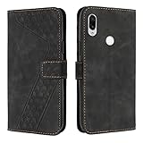 OKZone Coque pour Xiaomi Redmi 7/Xiaomi Redmi Y3, Etui Protection Housse Premium en Cuir PU Portefeuille �tui T�l�phone [Fermoir Magn�tique] [Fentes pour Cartes] Flip Case?Noir