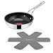 Produktbild Jamie Oliver by TEFAL Classic Cook Bratpfanne 20 cm, inkl. Pfannenschoner, antihaftbeschichtete Keramikoberfläche, Thermo-Signal, für alle Herdarten, Edelstahl, H881S255
