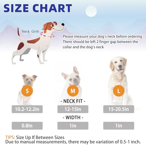 Image of Martingale Collar for Dogs for Small Medium Large Dogs, Soft Padded Nylon No Pull Dog Collar with Buckle, Adjustable No Slip Heavy Duty Durable Puppy Training Collar for Boys Girls, Blue S