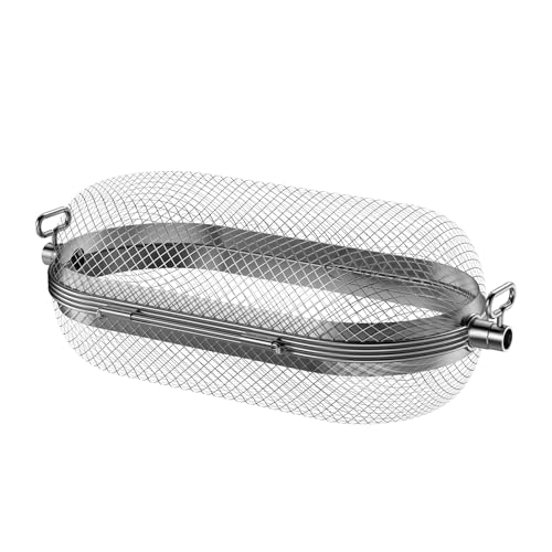 Rotisserie Grill Basket for Napoleon Grill 64000 BBQ Accessories Fit Most Spit Rods of Grills Rotisserie Stainless Steel