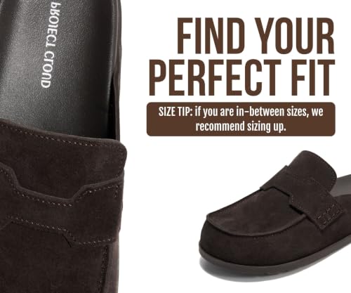 Image of Project Cloud 100% Genuine Leather Womens Clogs - Plush & Soft Insole with Arch Support Non Slip Mules & Clogs for Women Footwear - Water Resistant Women Shoes (Foamy)