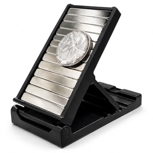 The Silver Slide Coin Magnet Test Tool for Silver Coins & Bullion Magnetic Eddy Current Testing Slide Precious Metal Screening Tool 5mm Thick High Grade Magnet Array
