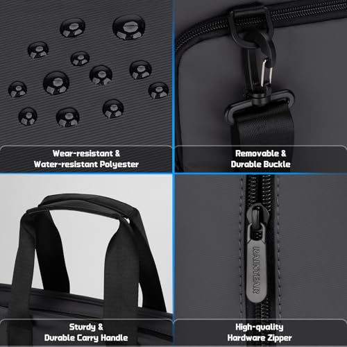 Image of RAINYEAR 15.6 Inch Laptop Bag for Men Women, Waterproof Expandable Large Capacity Laptop Shoulder Bag Carrying Bag Briefcase