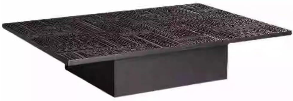 Modern Center Table Nordic Retro Wood Carving Lace Table Wooden Coffee Table Square Tea Table Dining Table Coffee End Table100cm