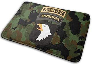 CHUANdi US Army 101st Airborne Ranger Tabs Door Mat Kitchen Mat Bathroom Mat
