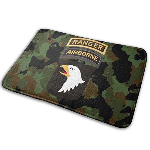 CHUANdi US Army 101st Airborne Ranger Tabs Door Mat Kitchen Mat Bathroom Mat