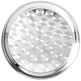 Round Tray Stainless Steel Serving Tray Golden and Silver from 12 inch to 36 inch Serve Ware Thanksg