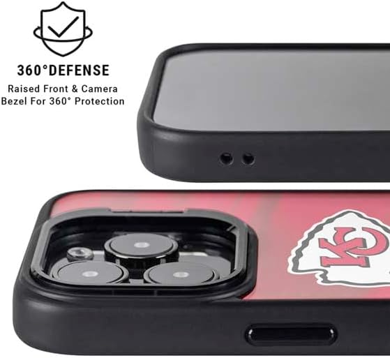 Skinit Kickstand Phone Case Compatible with iPhone 16 Pro - Officially Licensed NFL Kansas City Chiefs Design