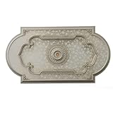 AFD Home Rectangular Ceiling Medallion or Fan Medallion, 94 Inches, Champagne Silver