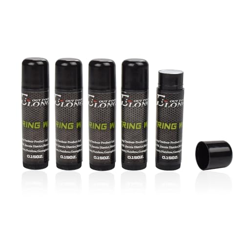 ELONG OUTDOOR 5 pezzi Premium Bowstring Wax Bow String Protect Recurve Bow Compounds, cera per tendini Rail Lube