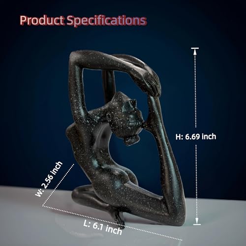 Figura Yoga Abstracta Moderna para Decoración de Hogar miniatura 3
