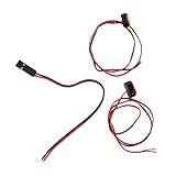 Drfeify LED Toy Car Lights, RC Cars Warning Light with Heat Shrink Tubing for RC Vehicles (Orange)