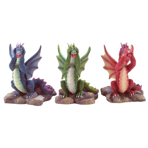 Gifts & Decor Evil Dragons, Blue