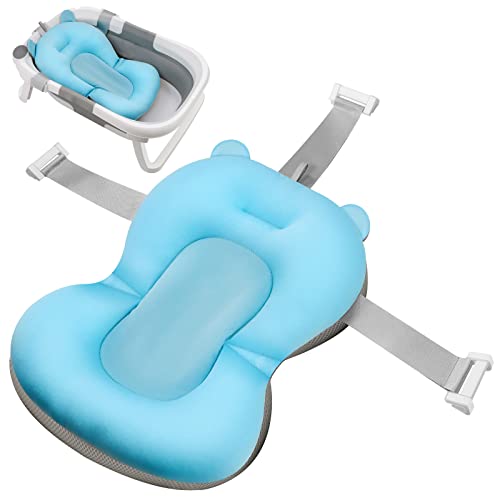 Badewannensitz Baby Badewanne Einsatz Babywanne Badewanneneinsatz Faltbare Für Neugeborene 0-12 Monate Babybadewanne Badesitz Badewanneneinsatz Babys Badekissen Badewannenkissen Wanneneinsatz Sitz