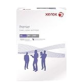 papier a5 160g Zellstoff: holzfrei Xerox 003R91832 Premier ECF Kopier-, Druckerpapier, DIN A5, 80 g/m², 500 Blatt, weiß