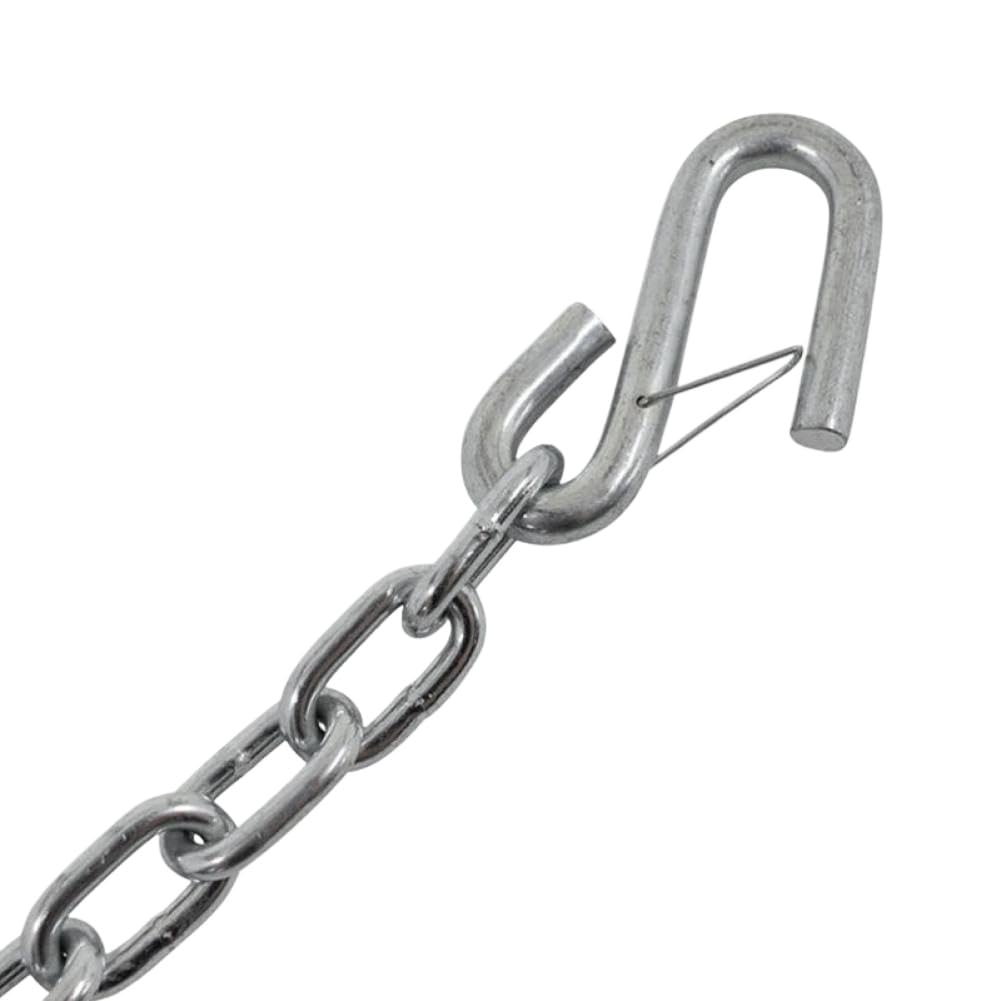 Chain with Double S Spring Hooks Rope Tie Down for Trailer RV Camper Caravan 3500 LBS Cap