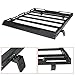 Hooke Road for Jeep JK Roof Rack Cargo Basket for 2007-2018 Jeep Wrangler JK Unlimited 4-Door Hardtop Heavy Duty Steel Luggage Carrier