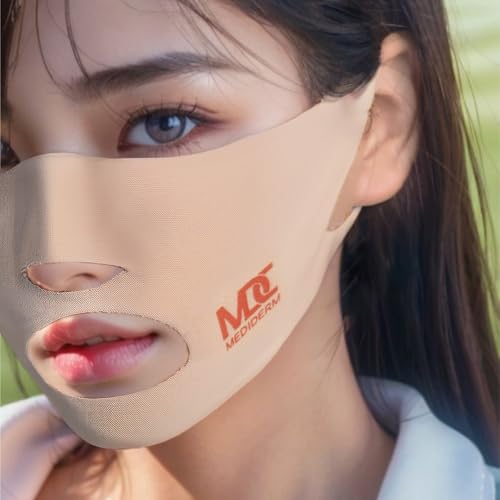 korean collagen hydrogel sports mask pack 5-pack medium uv-blocking elastic hydrogel fabric moisturizing amp soothing ear-loop fit for outdoor activities