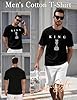 heekpek Mens T Shirt Short Sleeve Cotton Summer Casual Men's T-Shirts Crew Neck Classic Letter Print Basic Tops Tee for Men(Black,XXL) #3