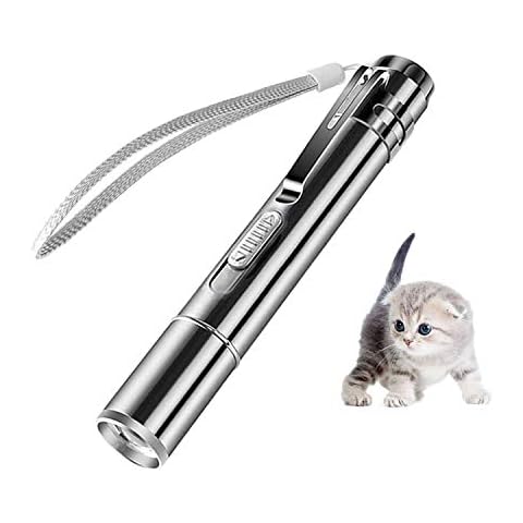 SUOXU Cat Toys,Led Pointer Cat Toys,Cat Chaser Toys -7 in 1 Function Cats Tracker -USB Rechargeable,Cat Interactive Toys Wand, Pet Cat Catch Single Interactive Exercise Cat Training Tool Cover