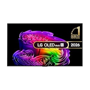 LG OLED evo AI G6 55-inch 4K Smart TV - Wall mount version - OLED55G62LW (α11 AI Processor 4K Gen3, 120Hz (VRR 165Hz), Dolby Vision, Dolby Atmos, FILMMAKER MODE™ [Model year 2026]