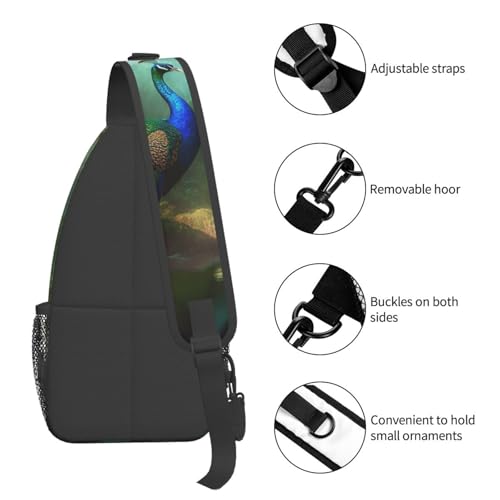 Mochila cruzada tipo sling para senderismo unisex miniatura 5