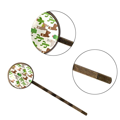Barrettes à cheveux motif alpaga mignon le cadeau artisanal idéal - 3