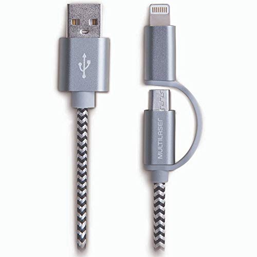Cabo Concept Hibrido 1,5M Usb Multilaser Cinza - WI342
