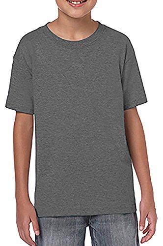 Gildan Childrens Unisex Soft Style T-Shirt (L) (Charcoal)