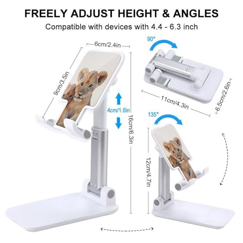 Support de téléphone réglable en forme de petit lion compact